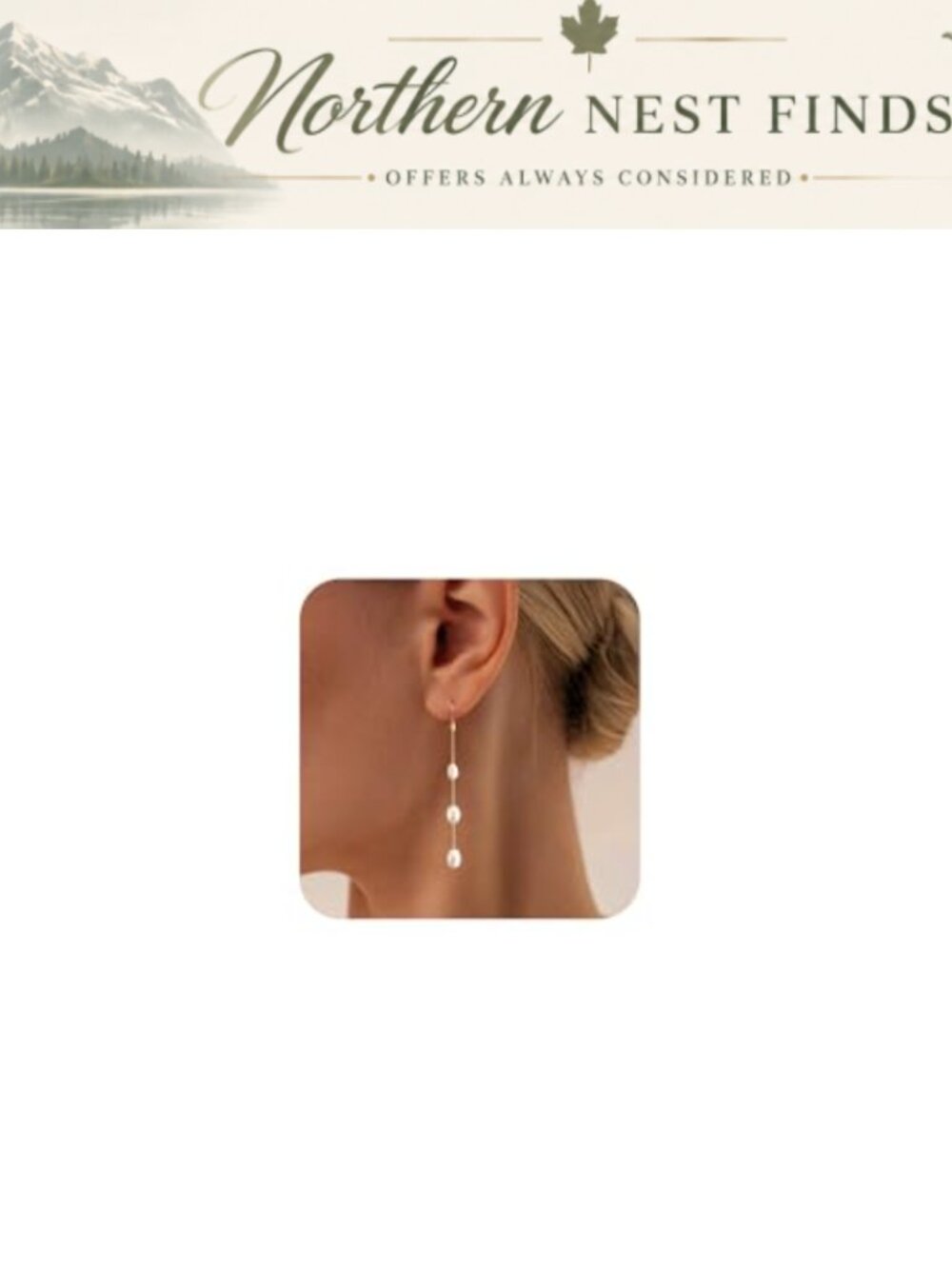 Gold Plated Pearl Drop Dangle Earrings for Women Wedding Jewelry